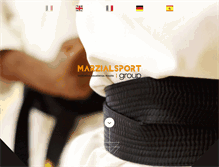 Tablet Screenshot of marzialsportgroup.com